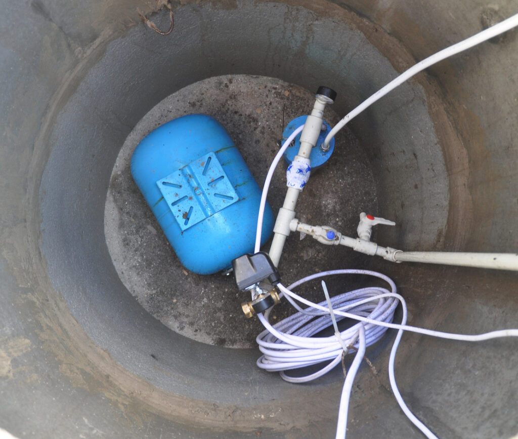 well pump system in resident well