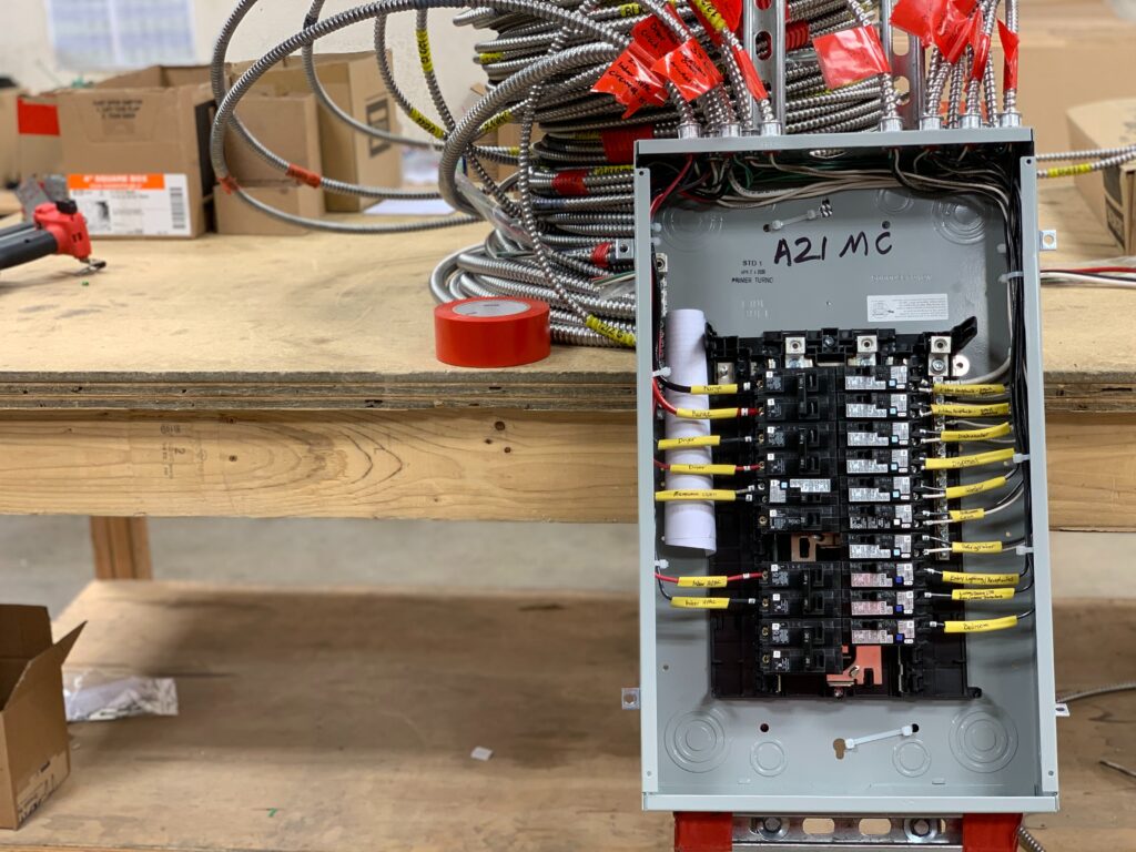electrical panel ready to be installed