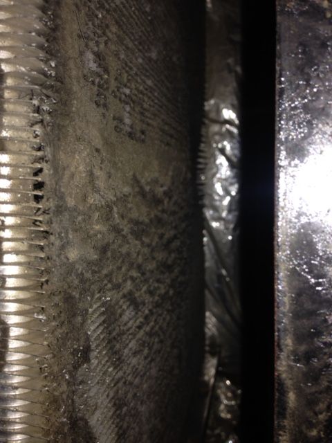 Mold on furnace