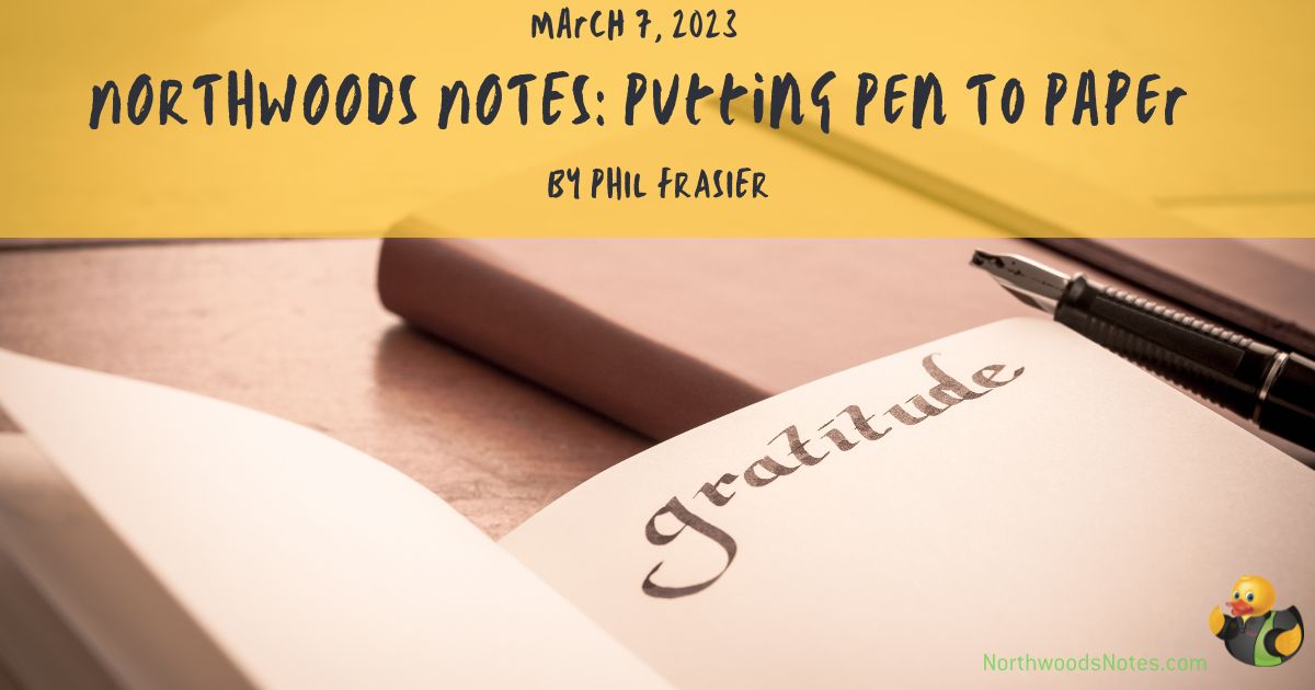 Putting Pen To Paper